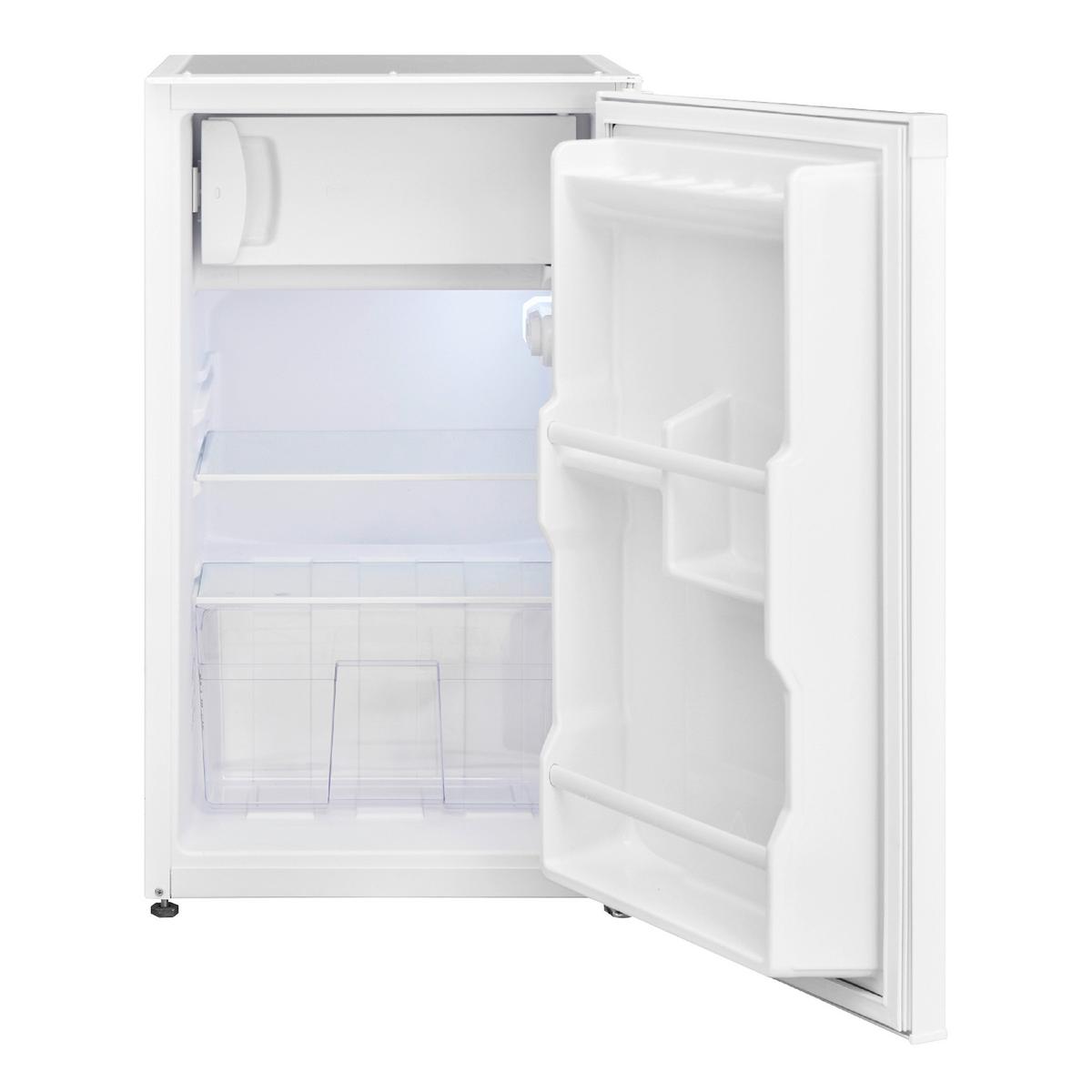 Schrankküche mit Kühlschrank + Kochfeld Weiß B: ca. 104 cm - Edelstahlfarben/Eichefarben, KONVENTIONELL, Holzwerkstoff/Metall (104/193/67cm) - Respekta