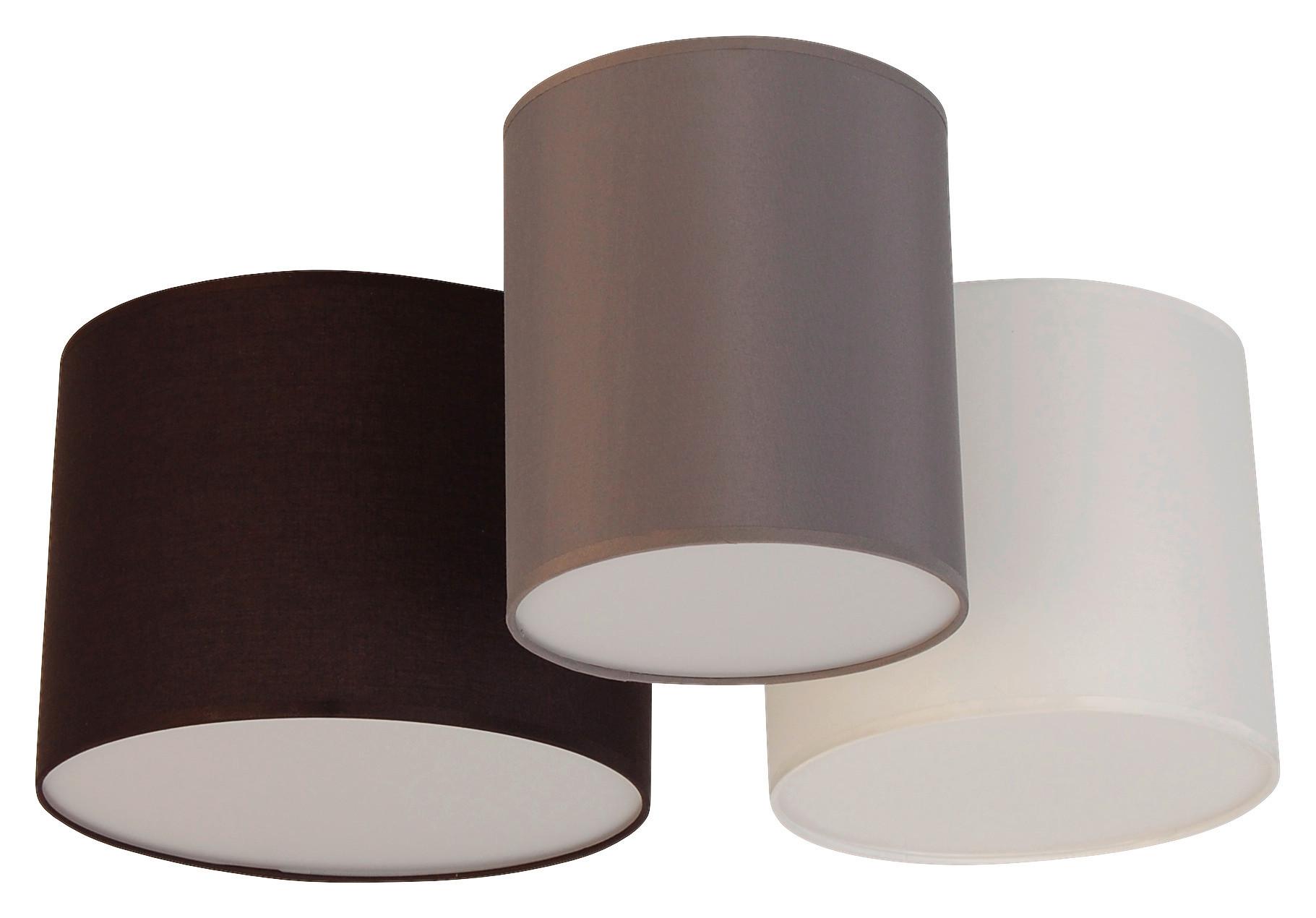 LAMPA SUFITOWA BASE - biały/szary, Trend, tworzywo sztuczne/metal (61/25,5cm) - Novel