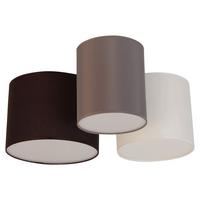 LAMPA SUFITOWA BASE - biały/szary, Trend, tworzywo sztuczne/metal (61/25,5cm) - Novel