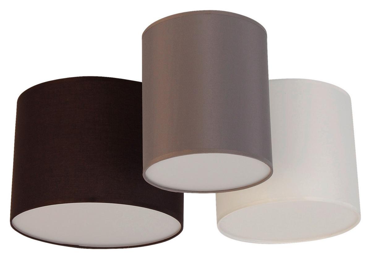 LAMPA SUFITOWA BASE - biały/szary, Trend, tworzywo sztuczne/metal (61/25,5cm) - Novel