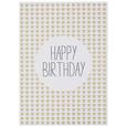 Postkarte Happy Birthday - Goldfarben/Schwarz, MODERN, Papier (10,5/14,8cm) Postkarte Happy Birthday - Goldfarben/Schwarz, MODERN, Papier (10,5/14,8cm)