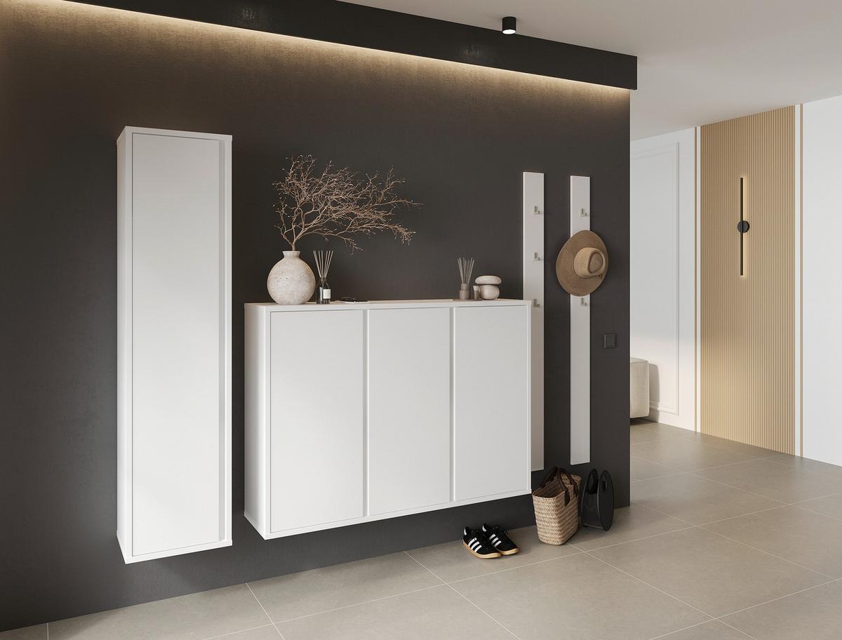 SZAFKA NA BUTY LIV - biały, Konventionell, materiał drewnopochodny (134,9/96/33,8cm) - Xora