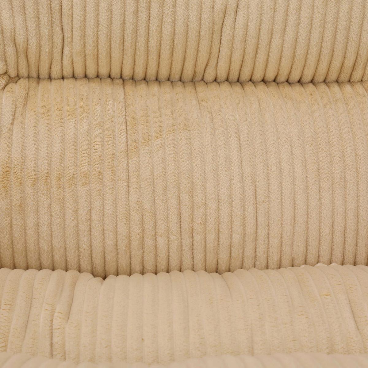 Drehstuhl Leni Beige/Schwarz Cord - Beige/Schwarz, Design, Holz/Kunststoff (72/89/99/67cm) - Mömax