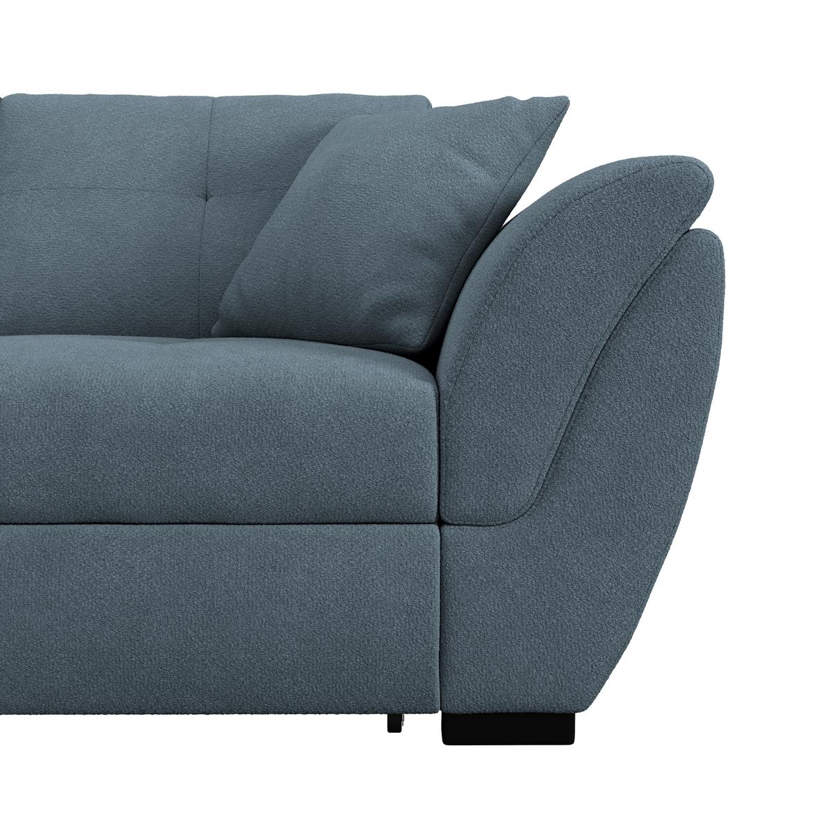 Kutna Garnitura Berisso - plava/crna, Konvencionalno, tekstil/plastika (187/278cm) - Ondega
