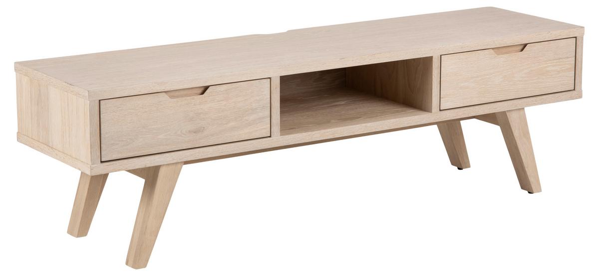 Tv-szekrény A-Line - tölgyfa/fehér, faalapú anyag/fa (150/45/40cm)