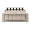 BÄDDSOFFA MIRANDA - beige/svart, Modern, metall/trämaterial (207/71/98cm) - Bessagi Home