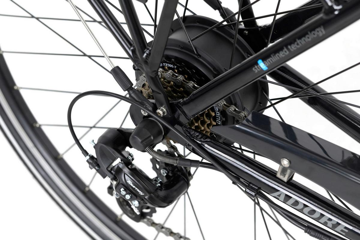 Elektrofahrrad Alu-city Herren Adore 28" 113e - Schwarz, Design, Metall - Atrigo