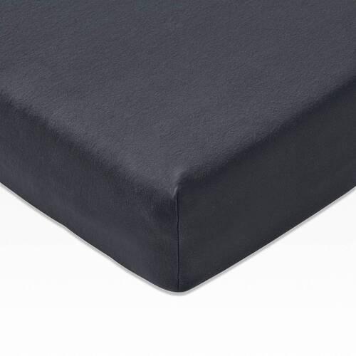 PRZEŚCIERADŁO(GUMKA)/BOXSPRING JOOP! - antracytowy/ciemnoszary, Basics, tkanina (180/200cm) - Joop!