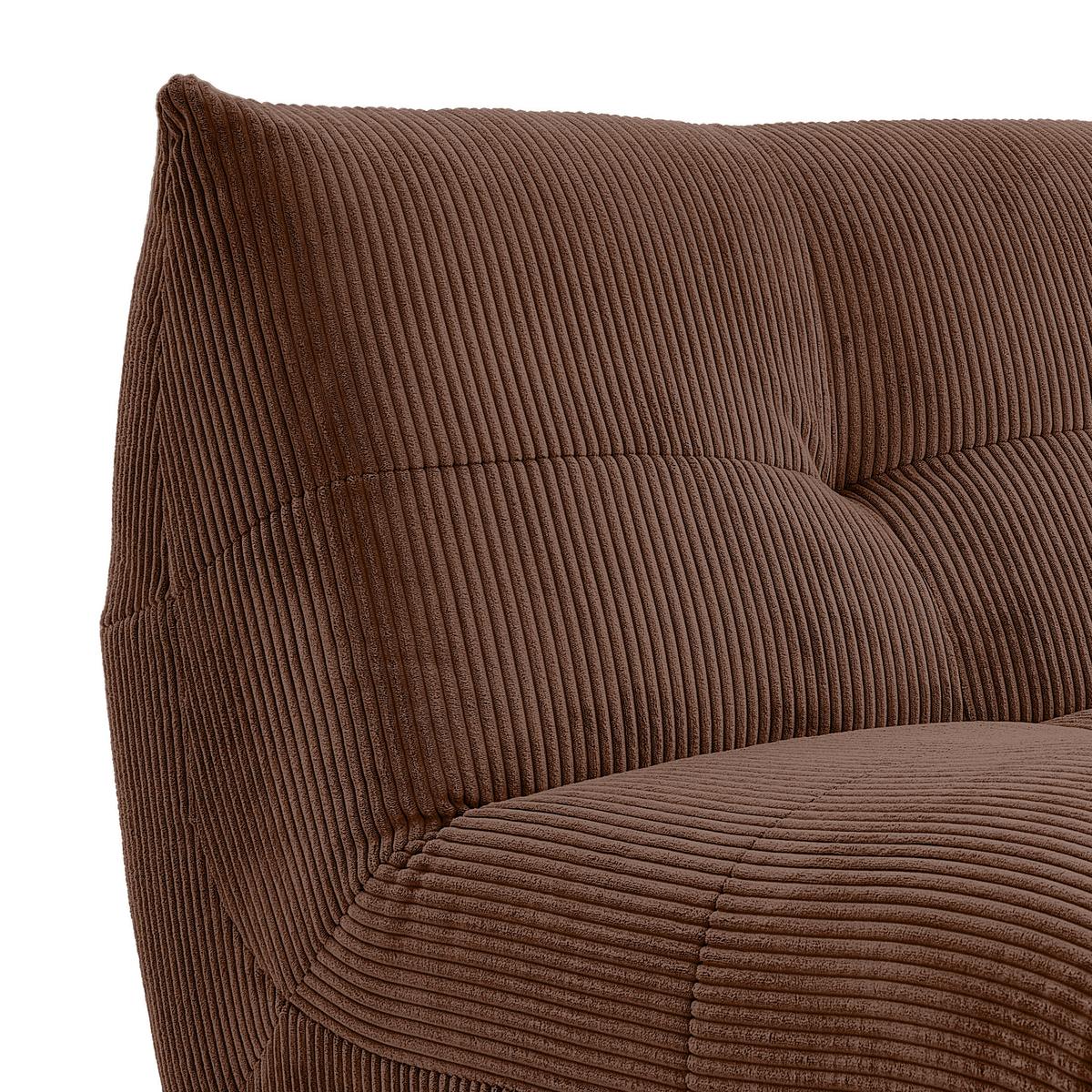 Modul Sofaelement Giselle Braun - Braun, Trend, Textil (105/80/112cm) - Livetastic