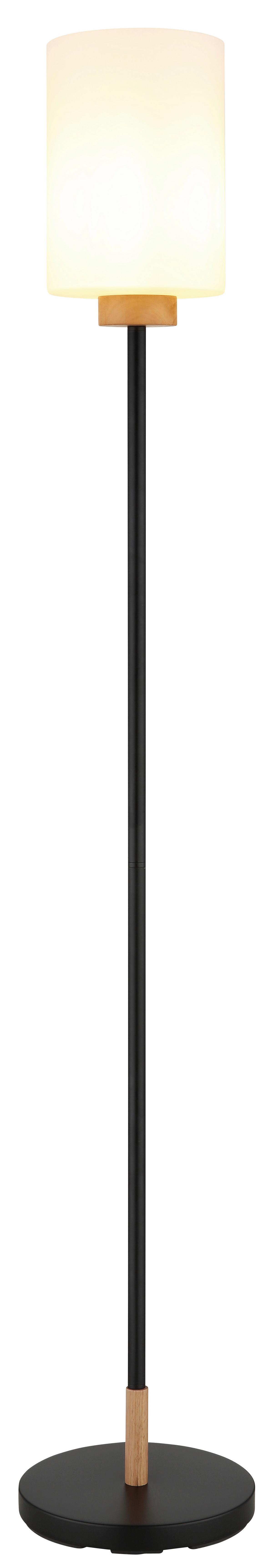 Svjetiljka Podna 15977s Rowena - bijela/boje hrasta, Design, staklo/drvo (25/150cm) - Globo