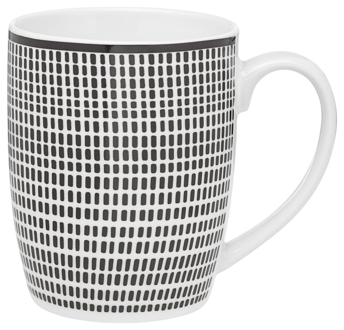 Kávésbögre Shiva - fekete/fehér, Lifestyle, kerámia (8,5/10,5cm) - Modern Living