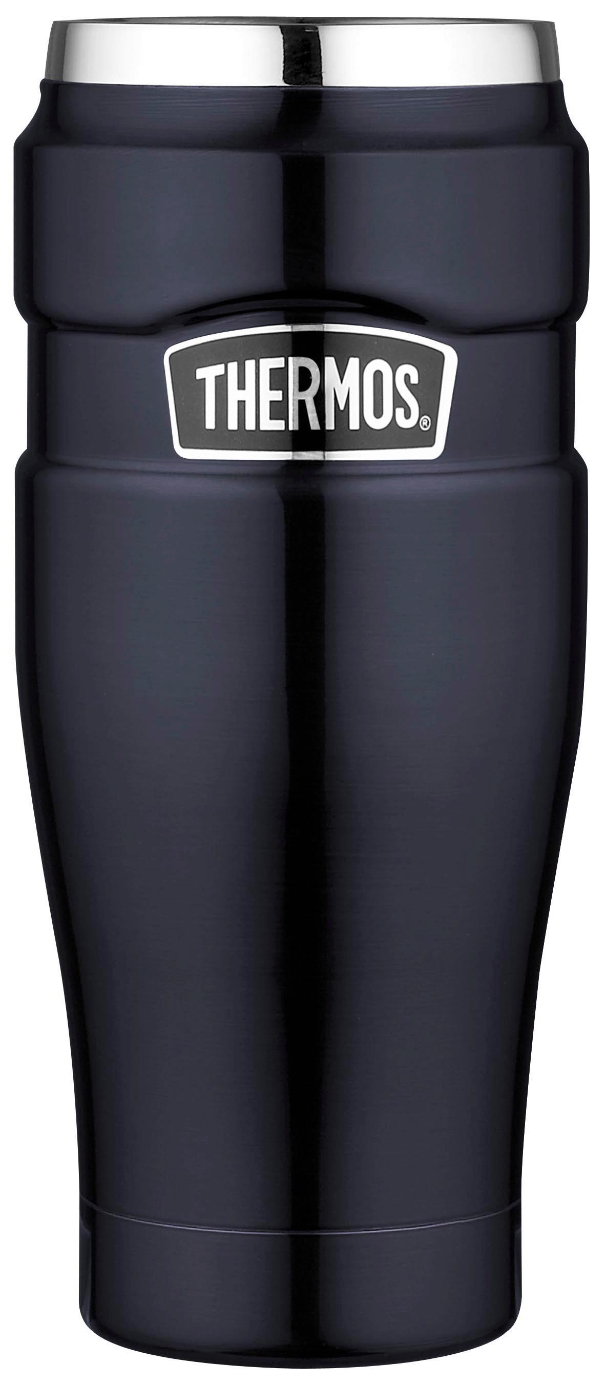 TERMOKUBEK 4002.256.047 - ciemnoniebieski, Basics, tworzywo sztuczne/metal (0,47l) - Thermos