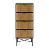 COMMODE MADRID -EXKLUSIV- - couleur naturelle/noir, MODERN, matériau en bois/métal (48cm) - Mömax