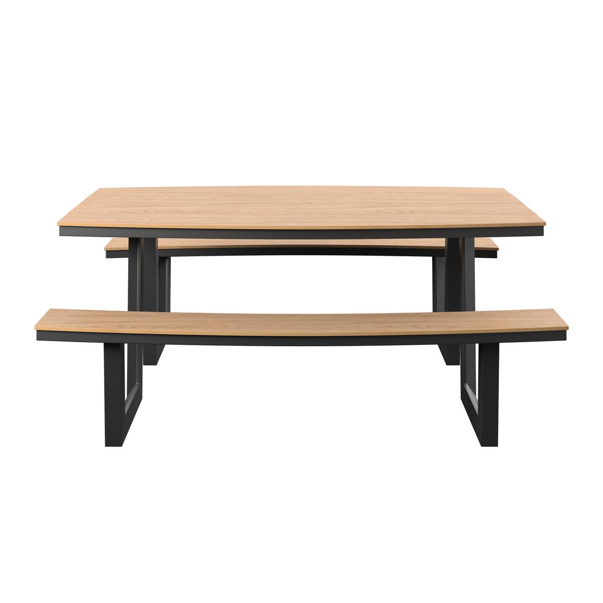 Vrtna Garnitura Manuel, Naravne Barve - naravne barve/antracit, Moderno, kovina/umetna masa (200/75/180cm)