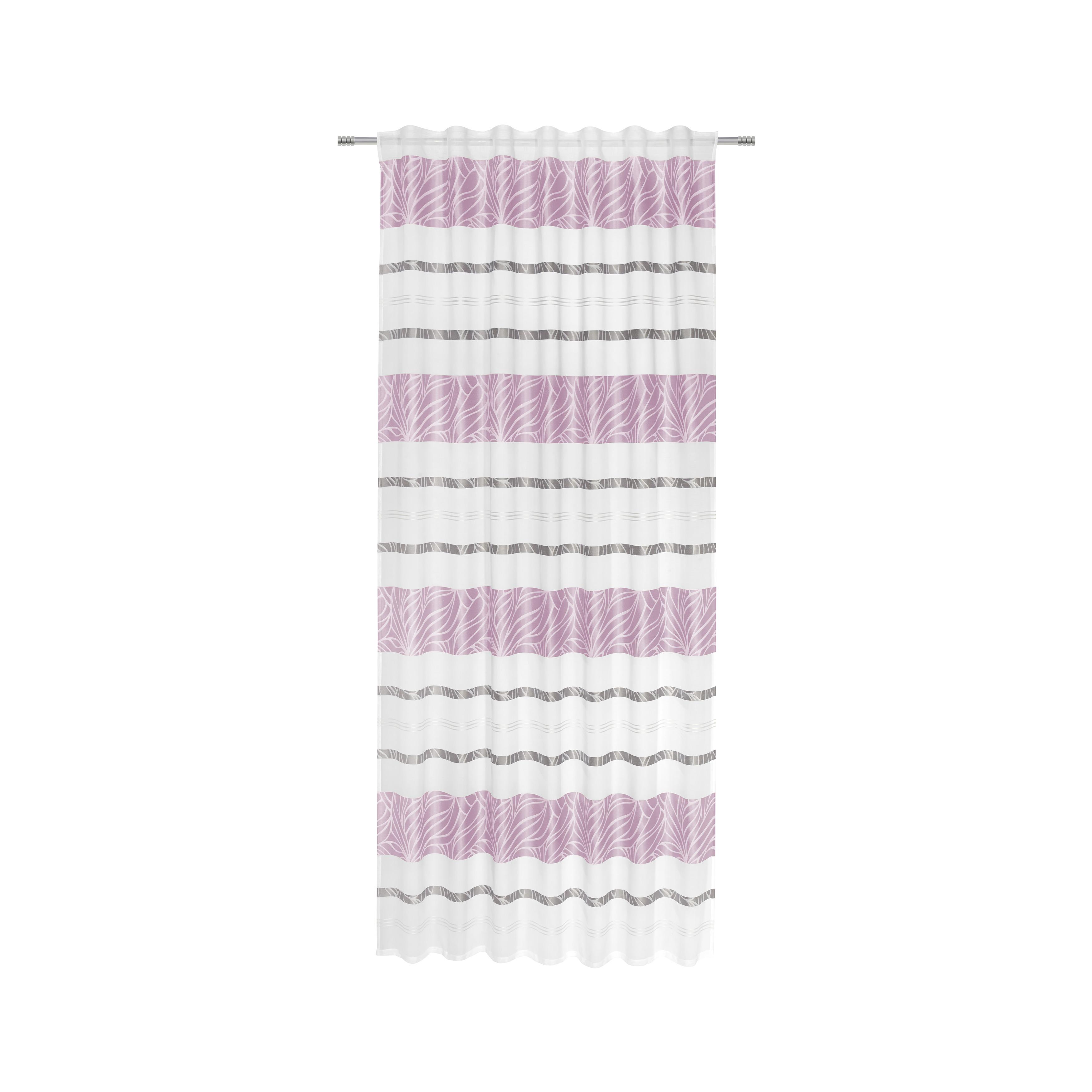 Perdea prefabricată Anita - lila, Konventionell, textil (140/245cm) - Modern Living