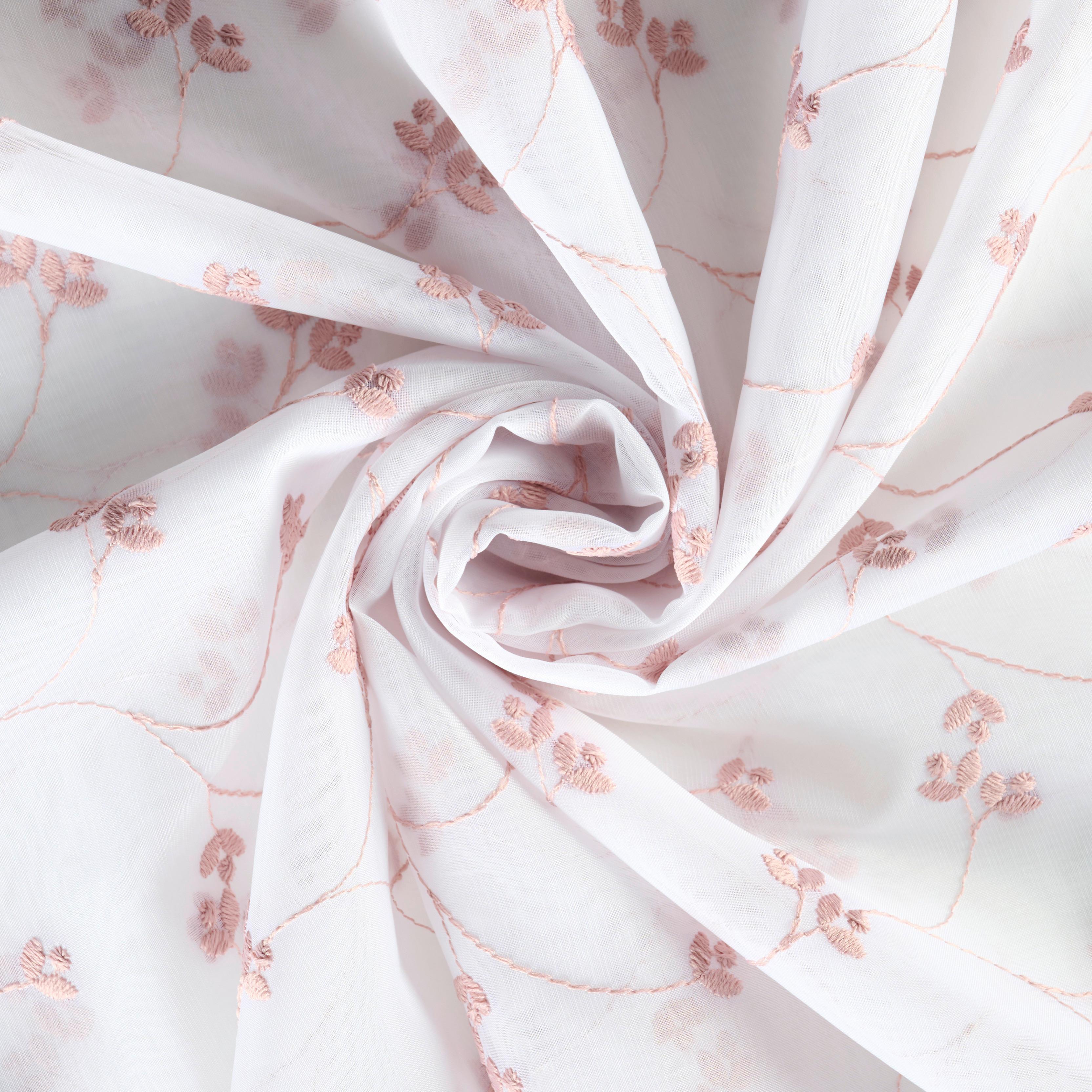 GARDINLÄNGD STELLA - rosa, Romantik / Lanthus, textil (140/245cm) - Mömax