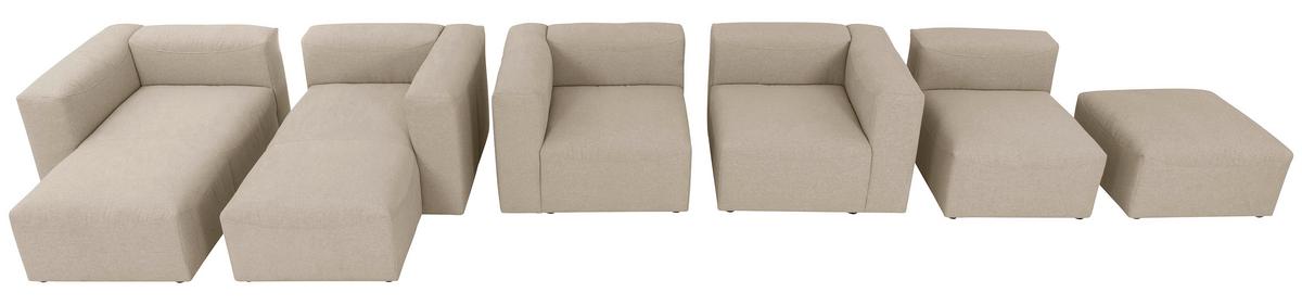 SOFAELEMENT LENA - Creme, Design, Kunststoff/Textil (75/73/100cm) - Max Winzer
