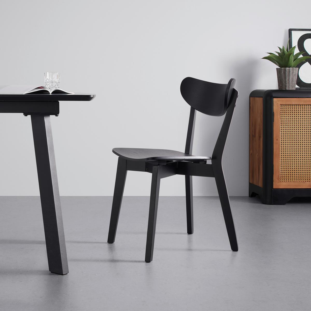 Stuhl Rocky in Schwarz - Schwarz, Lifestyle, Holz (45/78/55cm) - Mömax