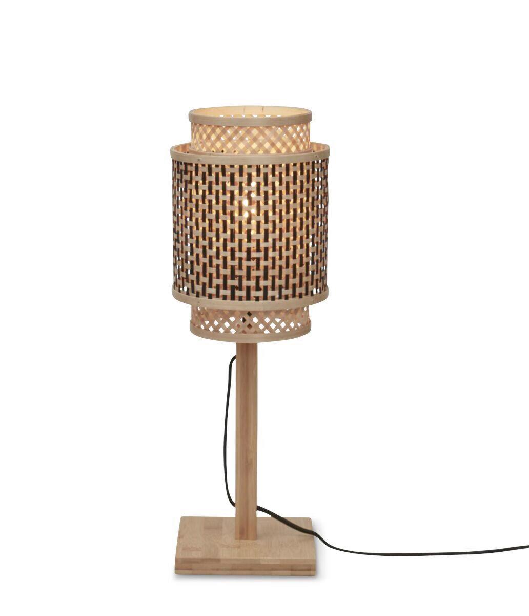Namizna Svetilka Bhutan, Črna, Bambus - črna/naravne barve, Trend, les (22/45cm) - Good & Mojo