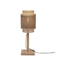 Namizna Svetilka Bhutan, Črna, Bambus - črna/naravne barve, Trend, les (22/45cm) - Good & Mojo