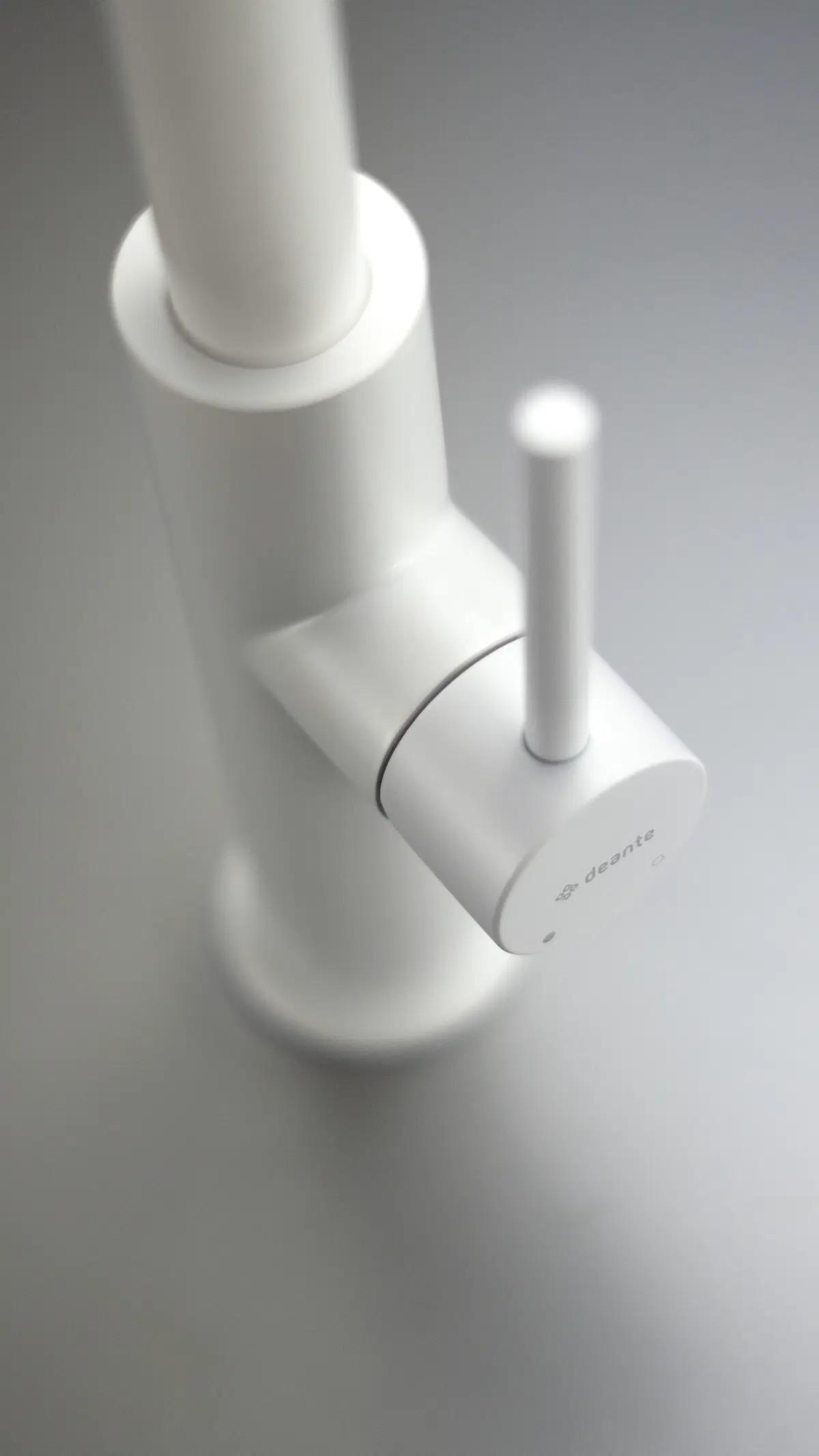 Konyhai Álló Csaptelep Deante Evora Bqj_a62m - fehér, Modern, fém (23,6/37cm)