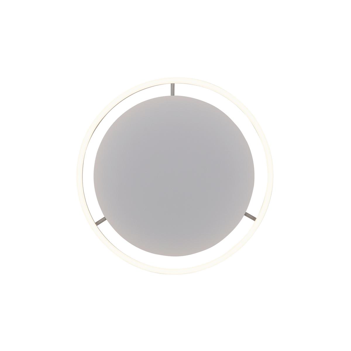 LAMPA SUFITOWA LED 15391-95 RITUS - kolor aluminiowy, Design, tworzywo sztuczne/metal (39,3/39,3/5,3cm)