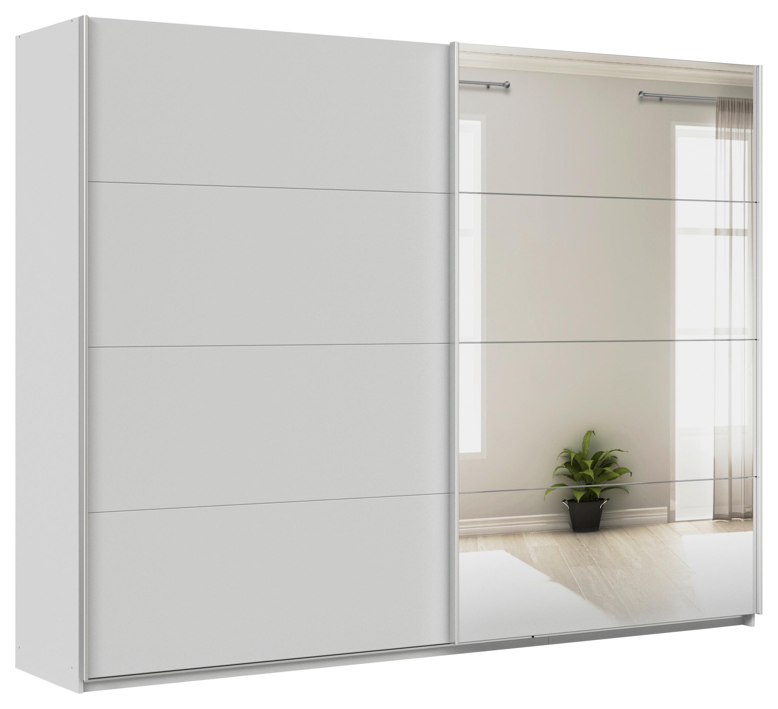 Ormar S Kliznim Vratima Feldkirch - srebrne boje/svijetlo siva, Moderno, drvni materijal/metal (271/210/62cm) - Modern Living