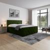 Boxspringbett Porto ca. 180x200 cm Grün - Grün, MODERN, Holz/Kunststoff (180/200cm) - MID.YOU