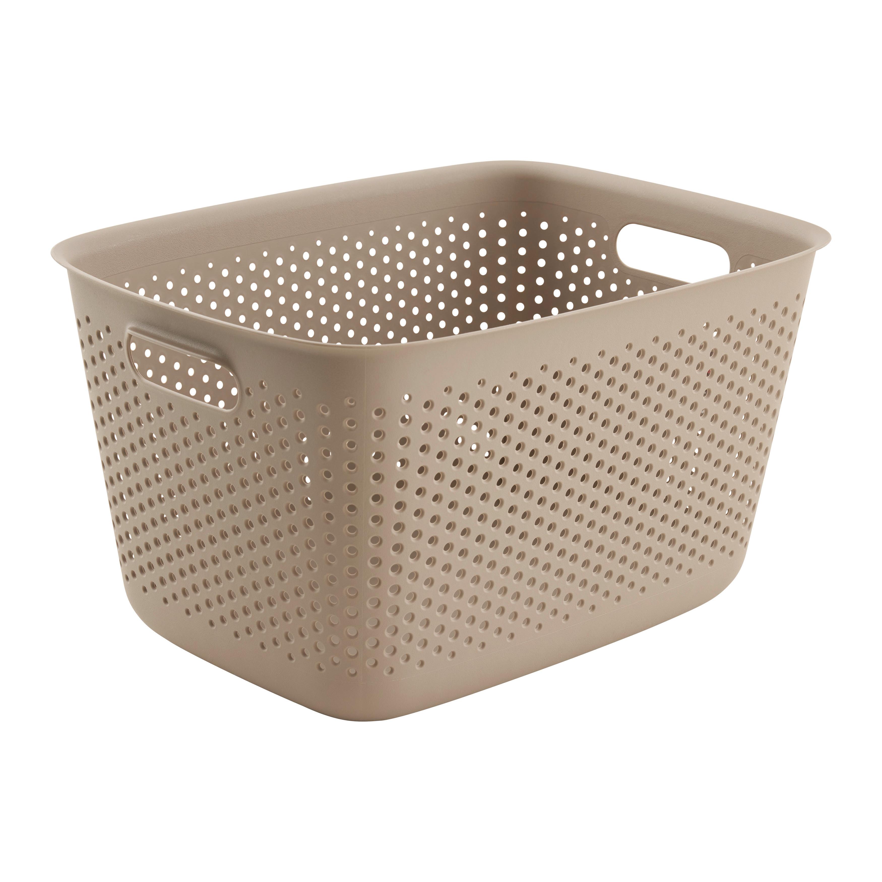 Coșuleț pentru depozitare Maja - cca. 17L - taupe, Modern, plastic (39/29/22cm) - Mömax