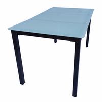 Vrtna Miza Gardenson, Aluminij, Steklo, 140x80 - črna, Basics, kovina/steklo (140/80/73cm) - Gardenson