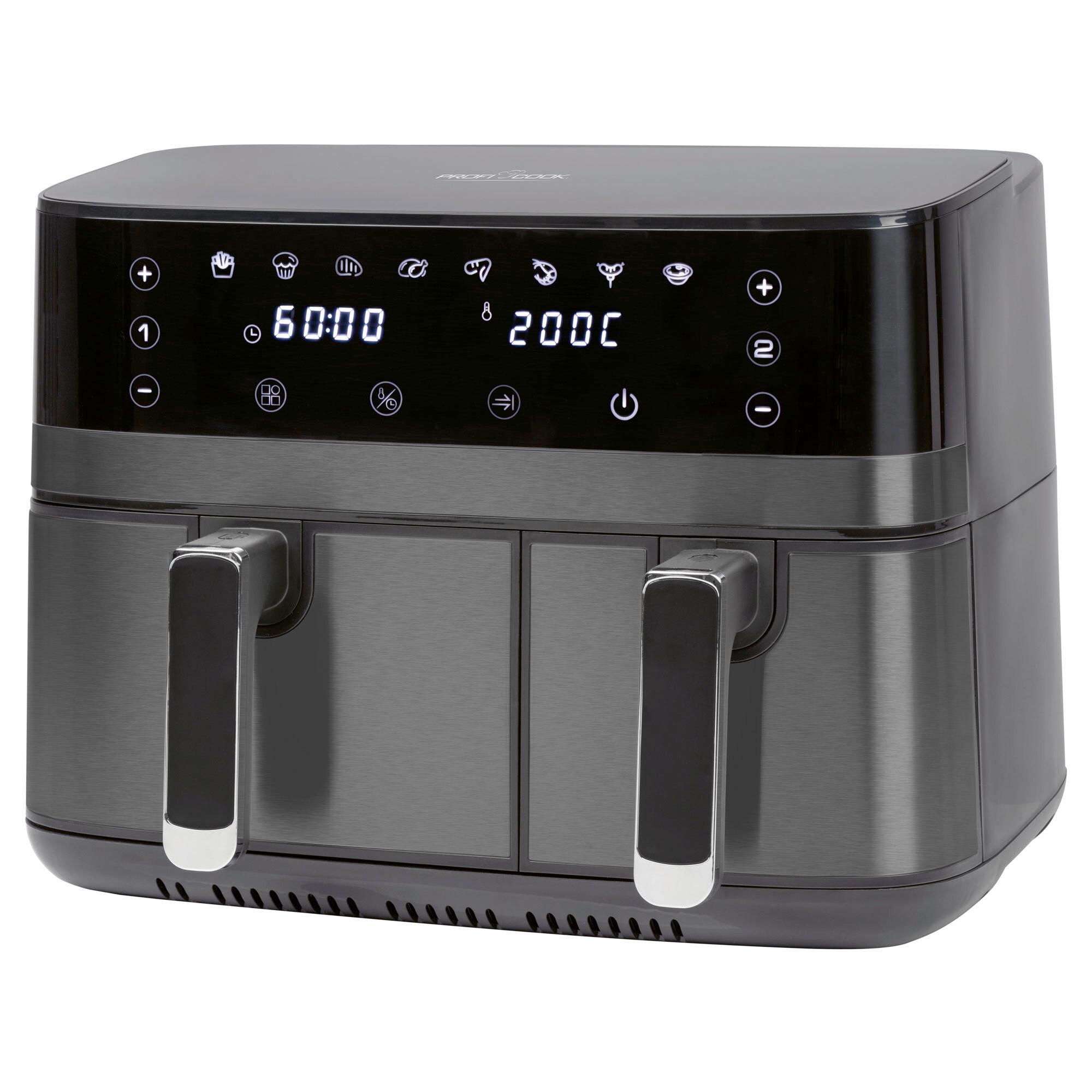 FRYTKOWNICA BEZTŁUSZCZOWA PC-FR 1295 H - czarny, Basics, tworzywo sztuczne (41,8/31,1/39,2cm) - Bomann