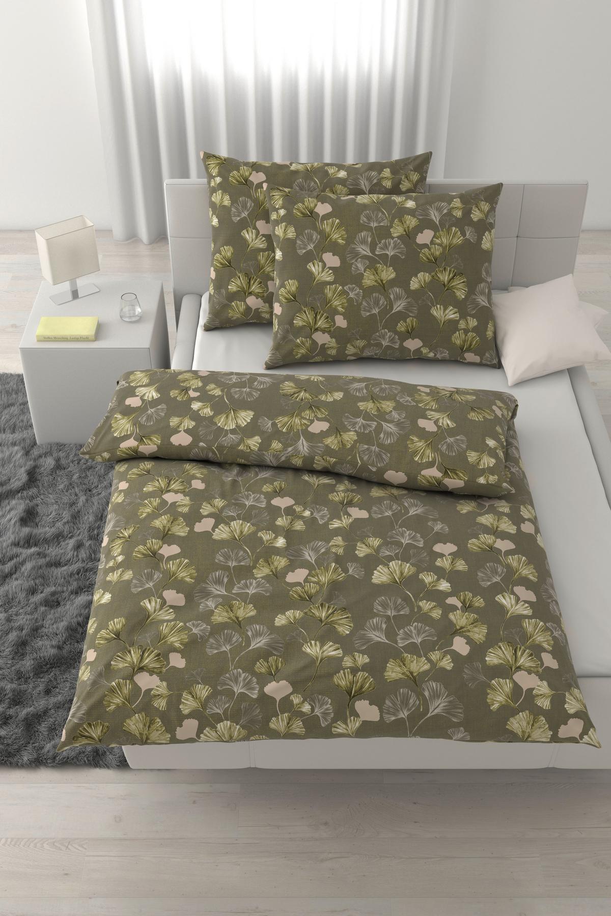 Posteljnina Yuki Xxl - zelena, Moderno, tekstil (200/200cm) - Mömax