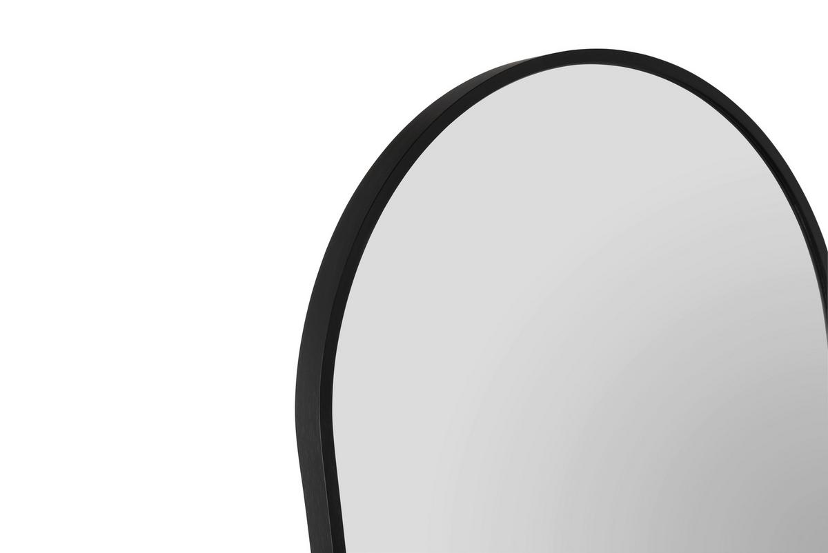 Standspiegel Britt in Schwarz - Schwarz, MODERN, Glas/Metall (40/160cm) - Mömax