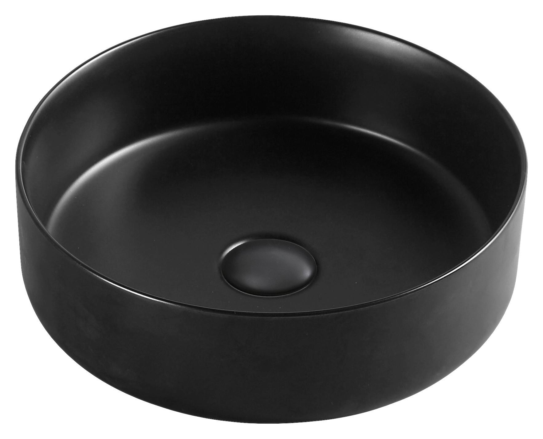 Mosdókagyló K422b - fekete, Design, kerámia (41/41/14cm)