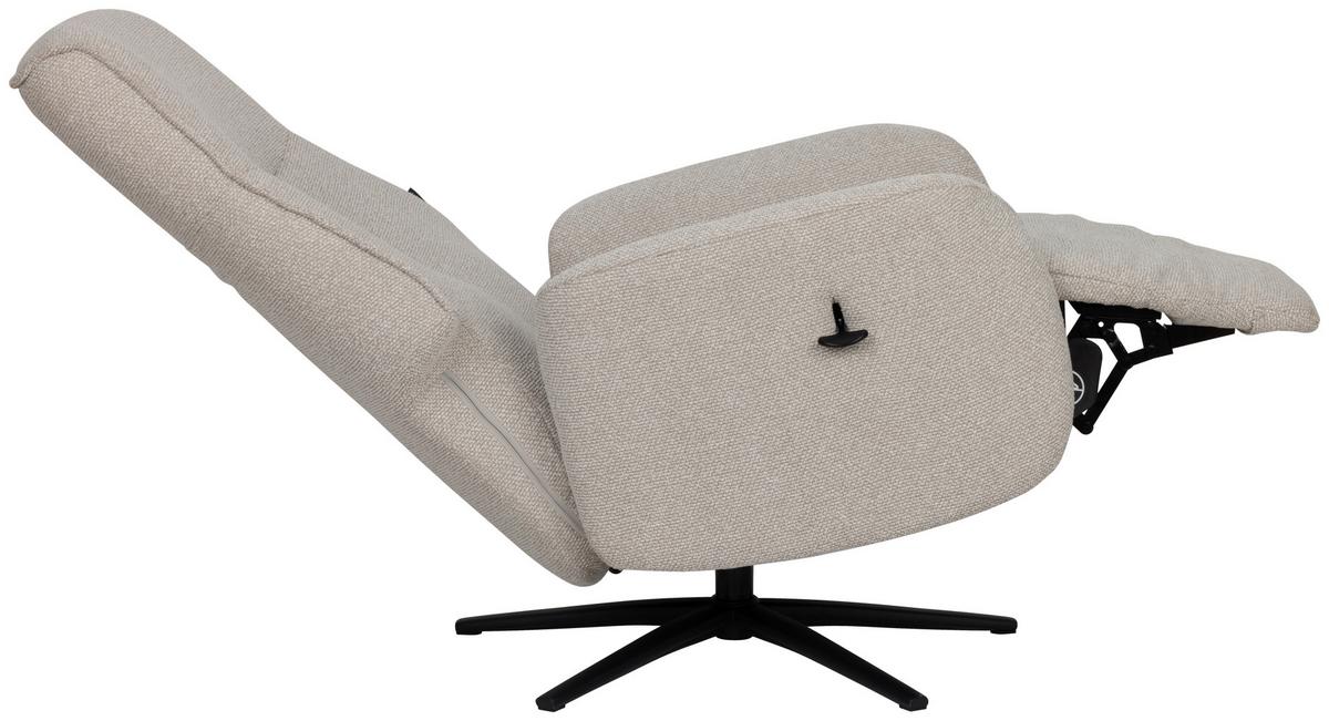 Počivalnik Snooze, Bež - črna/bež, Design, kovina/tekstil (77/112/86cm) - Livetastic