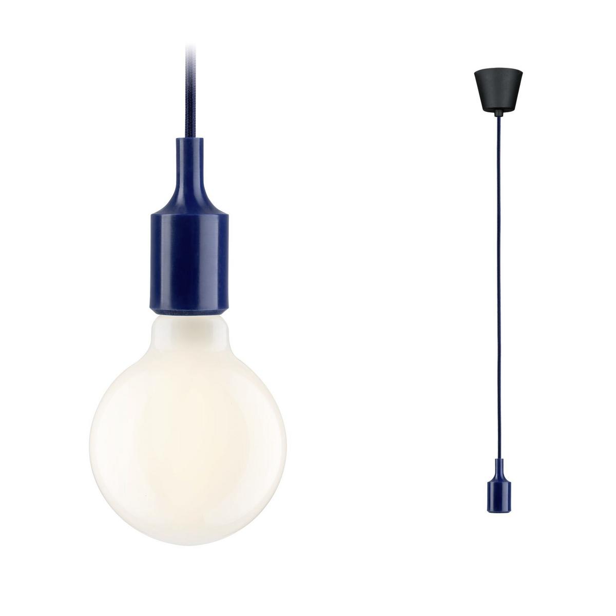 Hängeleuchte Ketil Schwarz/Dunkelblau max. 60 W - Basics (9,0/215cm) - Paulmann