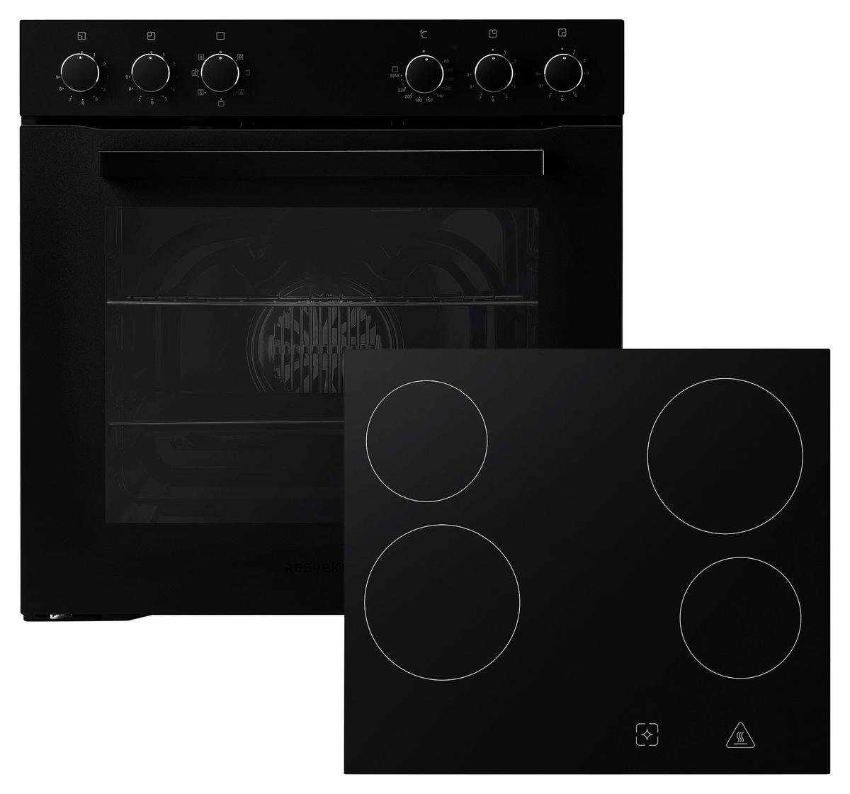 Set S Štedilnikom Hs2001ms-26 - črna, Basics, kovina/steklo (59,4/59,5/52,1cm) - Respekta