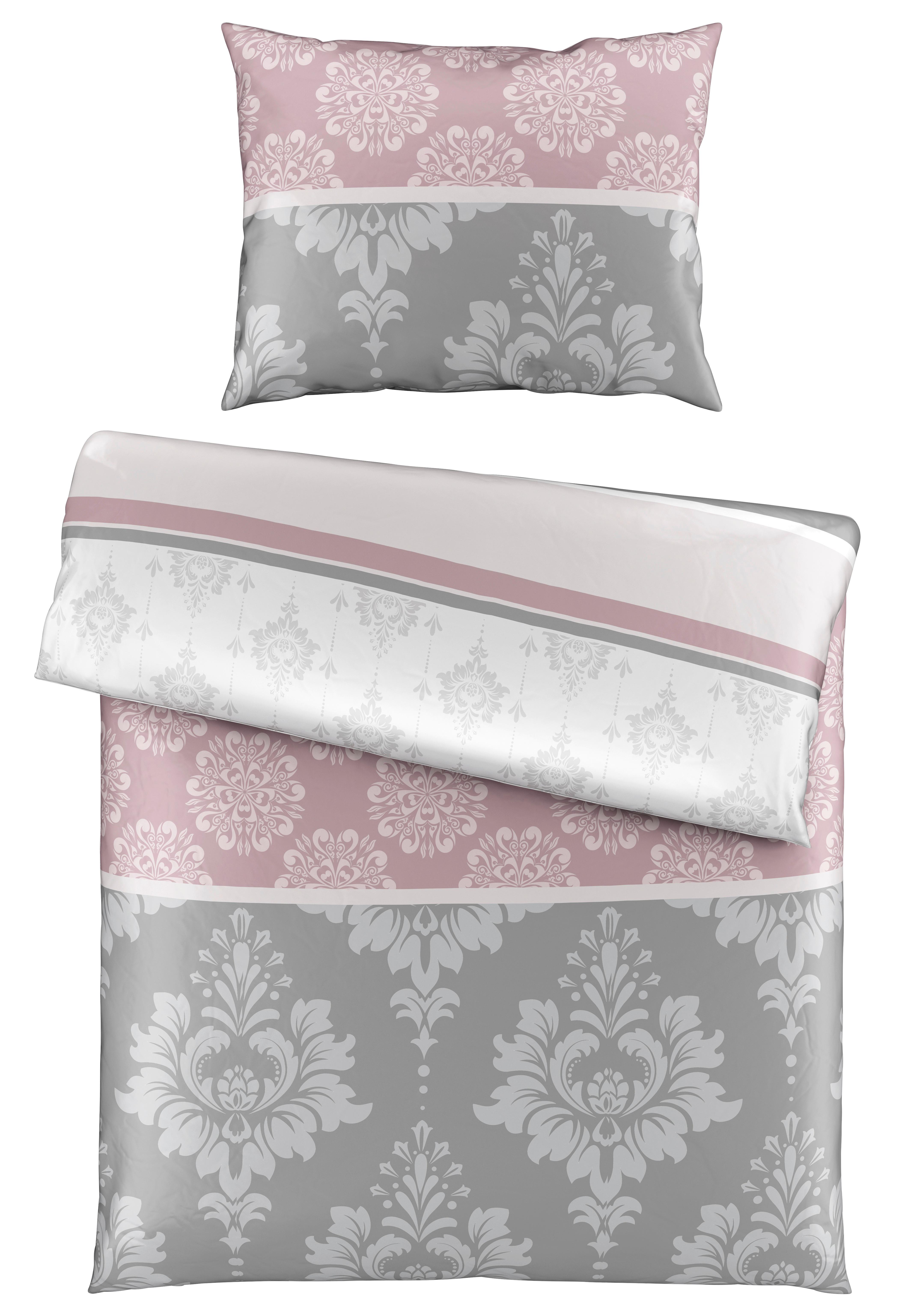 Posteljnina Yvonne - roza, Konvencionalno, tekstil (140/200cm) - Modern Living