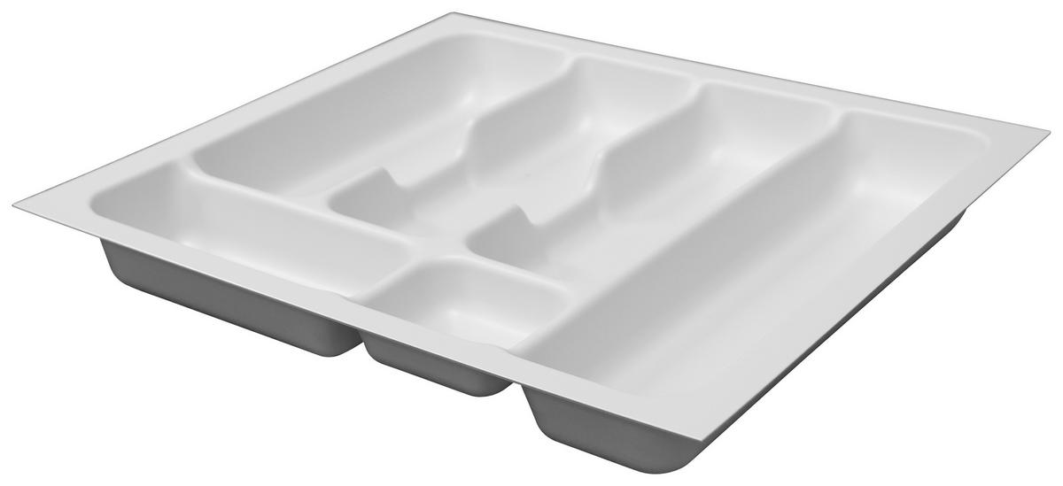 Besteckeinsatz Zubehör in Weiß - Weiß, MODERN, Kunststoff (43,3/5/38,4cm) - FlexWell