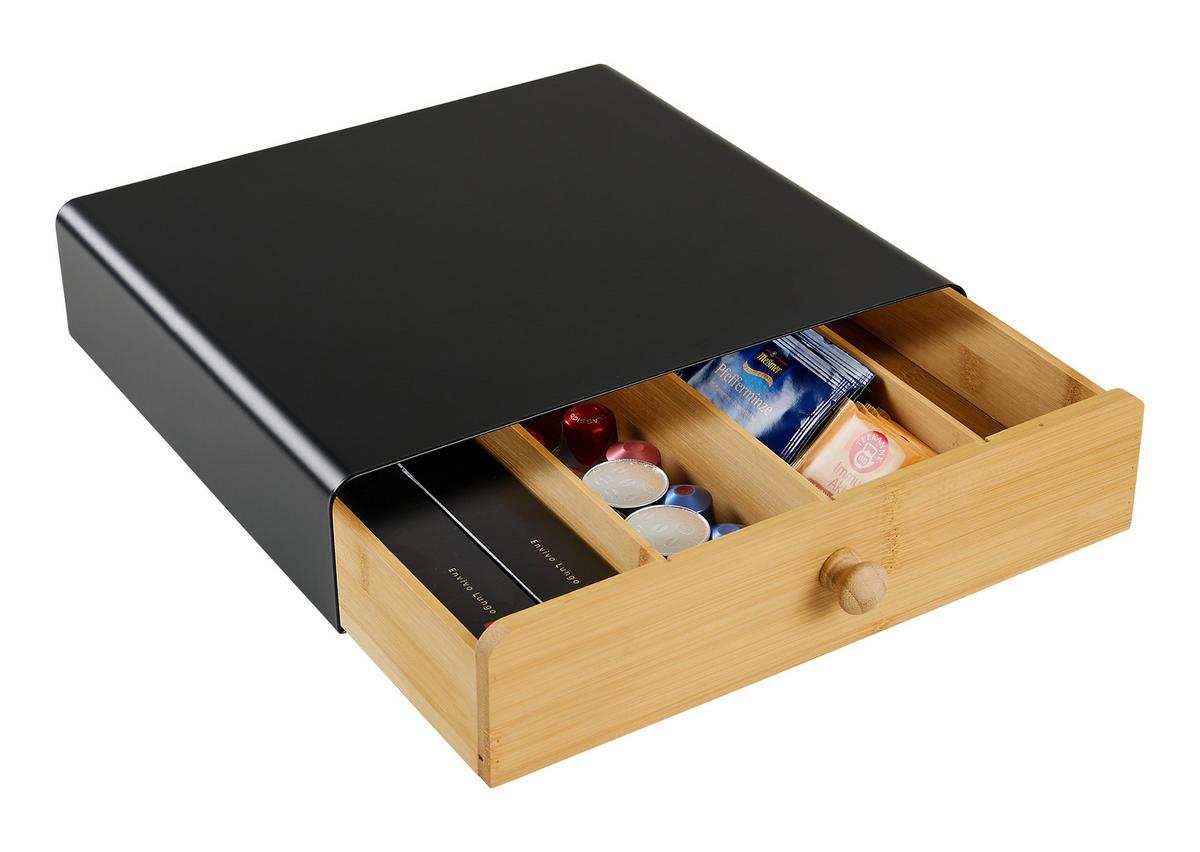 Organizator George 33x31x7,5cm - prirodne boje/crna, Konvencionalno, metal/prirodni materijali (33/31/7,5cm) - Mömax