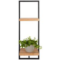 Etajeră de perete ALIA -SB- - negru/culoare lemn acacia, Modern, lemn/metal (25/75/25cm) - Zandiara
