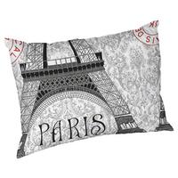 Párna Paris 50/70 - piros/fehér (50/70cm)