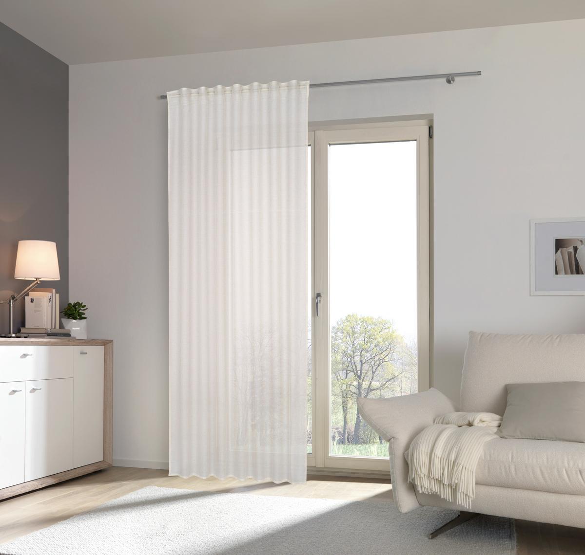 ZASŁONA GOTOWA MOLA - beżowy, Basics, tkanina (140/245cm) - Esposa