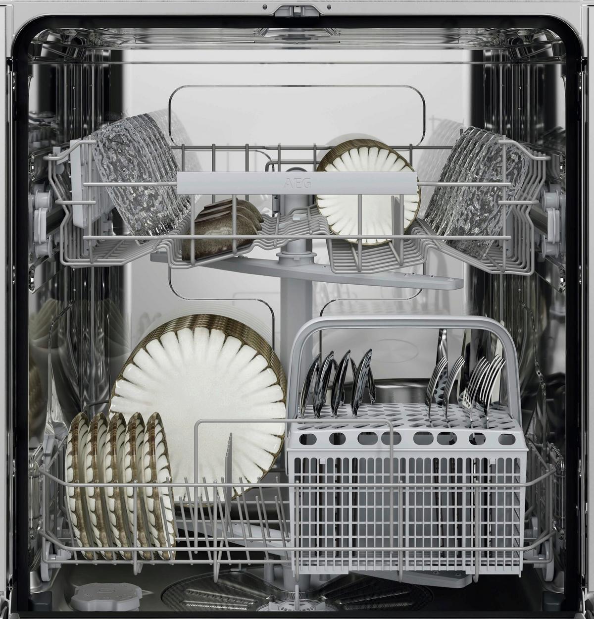 Geschirrspüler NG52ID10K Weiß - Weiß, MODERN, Metall (59,6/81,8/55cm) - AEG