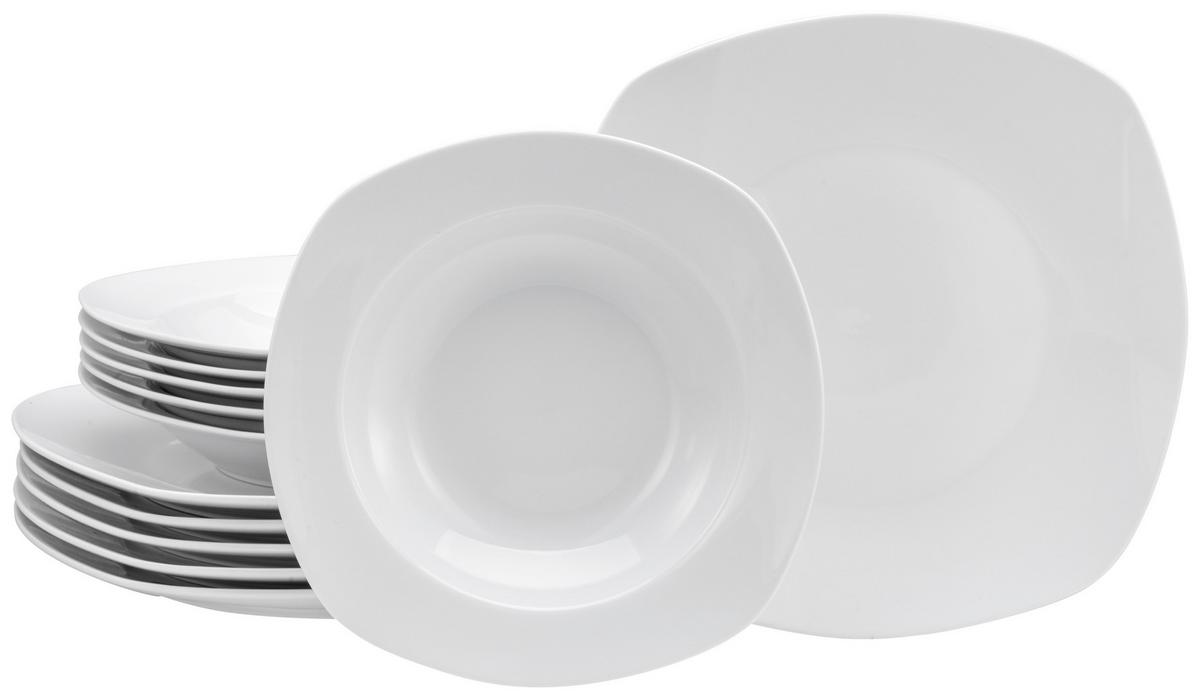 Jedilni Servis Amelie, 12-Delni - bela, keramika - Creatable