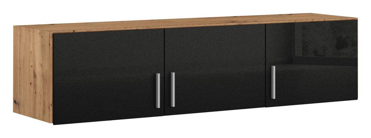 Nastavek Za Omaro Celle Extra, Temno Siva, Barva Hrasta - srebrne barve/temno siva, Design, umetna masa/leseni material (136/39/54cm) - Mömax