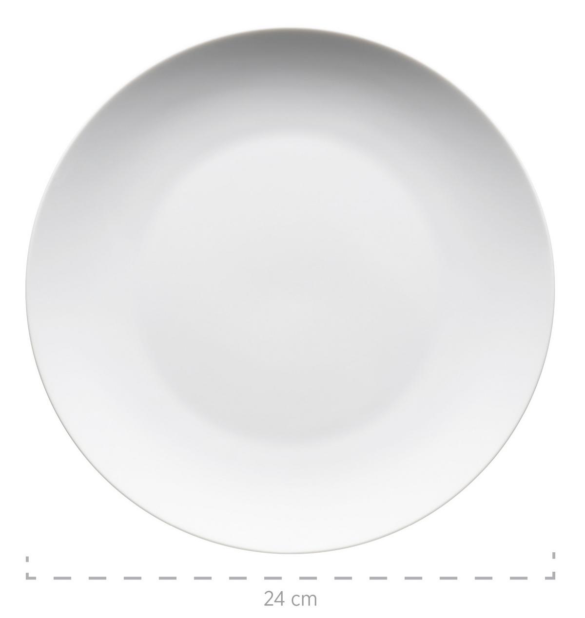 Tafelservice Barca Weiß, 12-teilig - Weiß, Basics, Keramik - Mäser