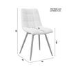 STOL SURI - ljusgrå/svart, Modern, metall/trä (46/88/62cm) - Bessagi Home
