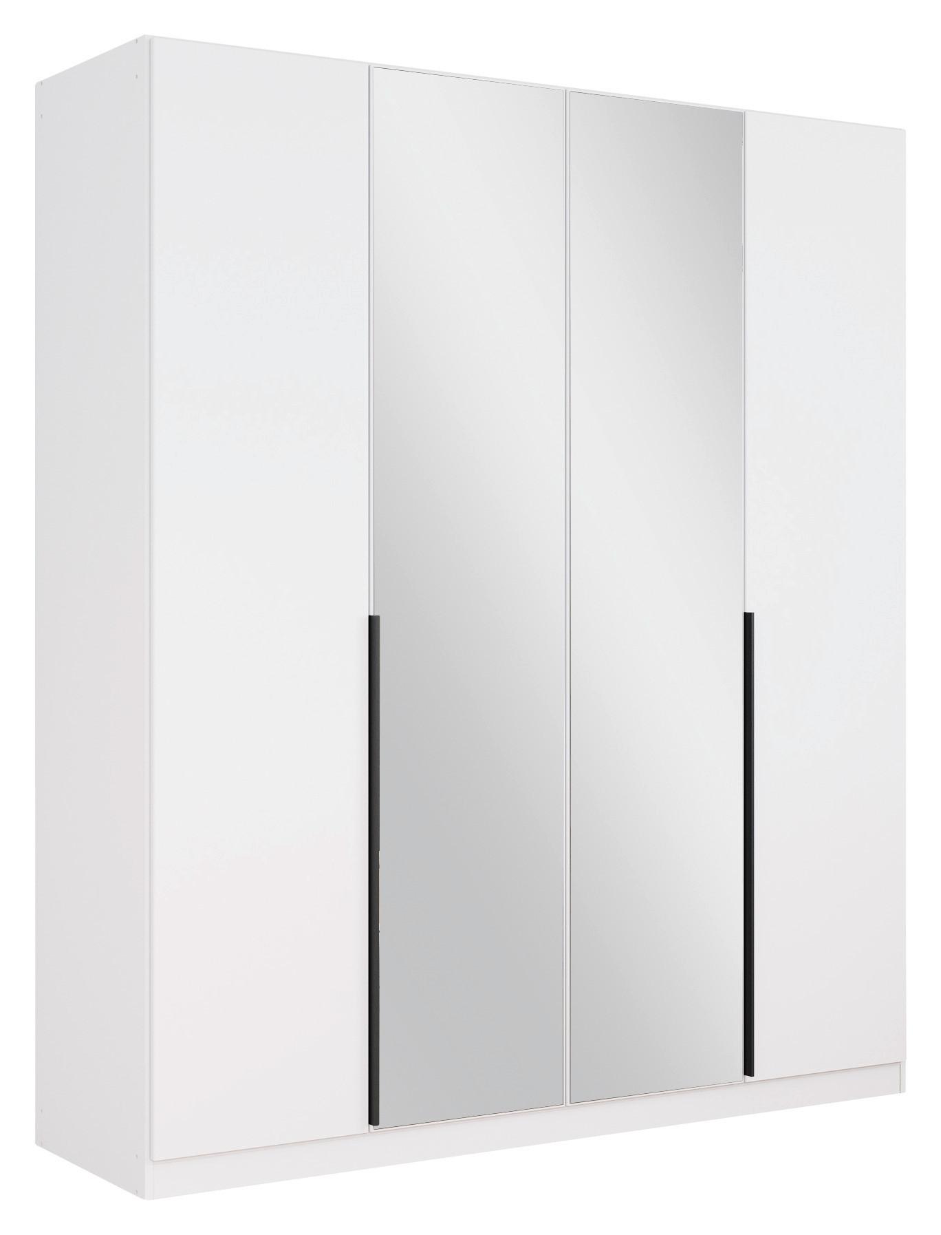 Ormar S Klasičnim Vratima Skyla - bijela/siva, Moderno, drvni materijal/metal (181/210/54cm) - Modern Living