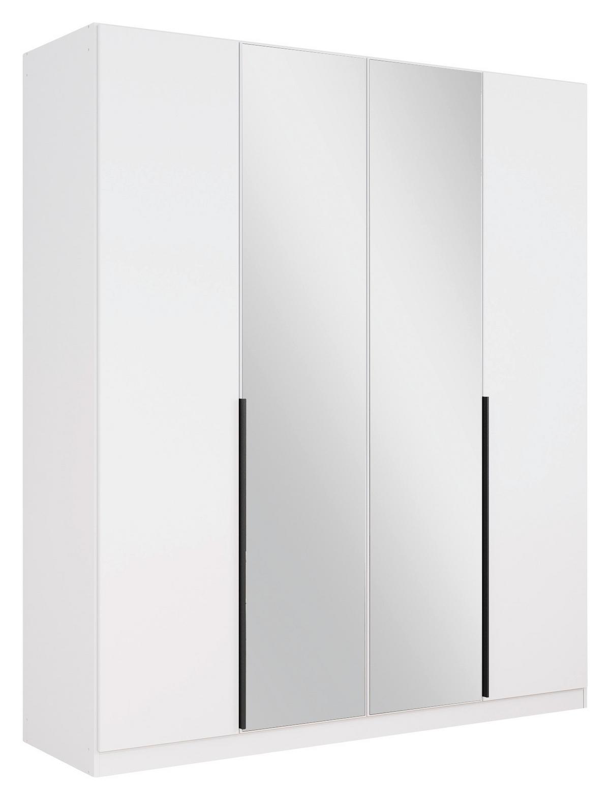 Ormar S Klasičnim Vratima Skyla - bijela/siva, Moderno, drvni materijal/metal (181/210/54cm) - Modern Living